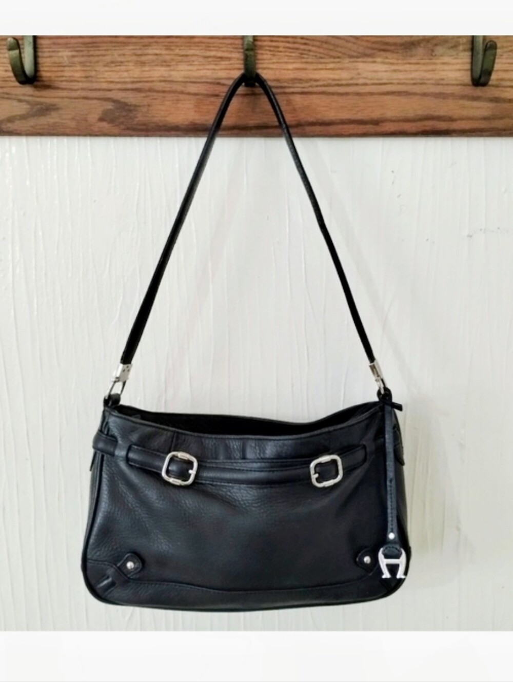 Etienne Aigner Equestrian Style Genuine Leather Shoulder